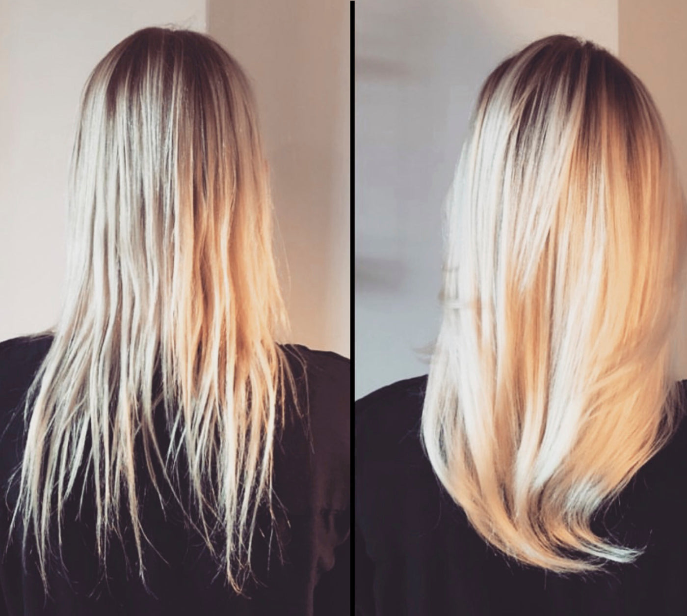 Before and After – Rene Furterer Haute Performance Shampoo Transforming Dry, Damaged Hair into Smooth, Healthy Strands