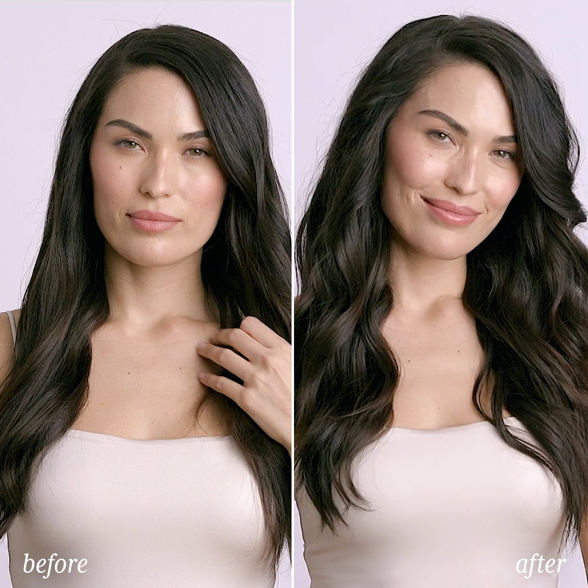 Before and After Using Rene Furterer Texturizing Volume and Hold Spray – Instant Lift and Fuller Hair