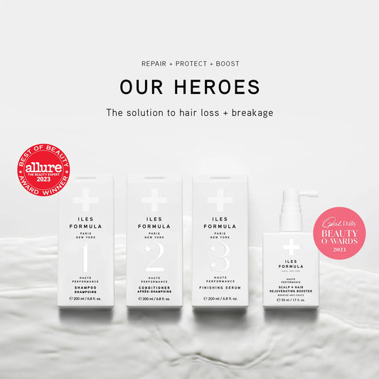 The Introduction to ILES Formula – Travel Kit with Shampoo, Conditioner, Finishing Serum & Comb for Luxurious Hair Care