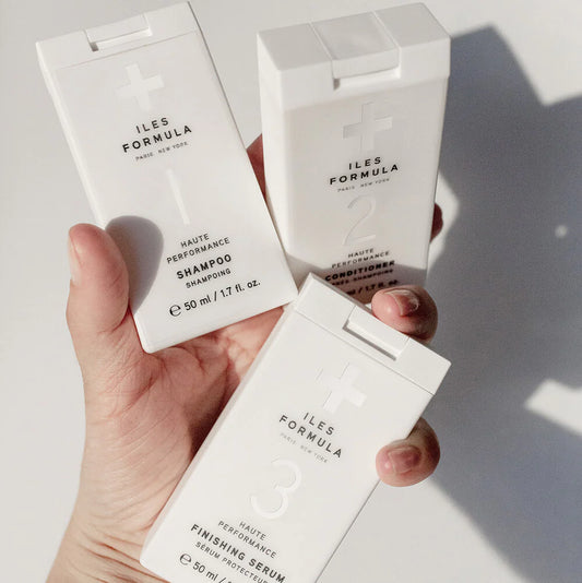 The Mini ILES Formula Essentials – Shampoo, Serum & Conditioner for All Hair Types
