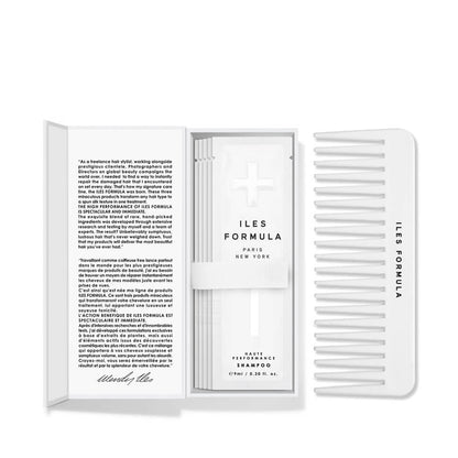 ILES Formula Travel Essentials – Compact Hair Kit with Shampoo, Conditioner, Finishing Serum & Comb for On-the-Go Hair Care