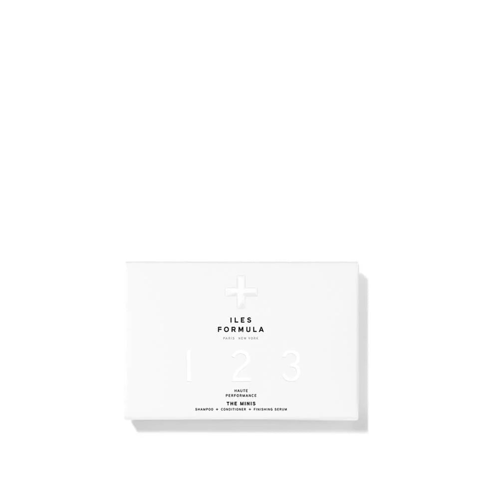 Travel-Size Hair Care Kit – Mini ILES Formula Shampoo, Conditioner & Serum for Nourished Hair on the Go
